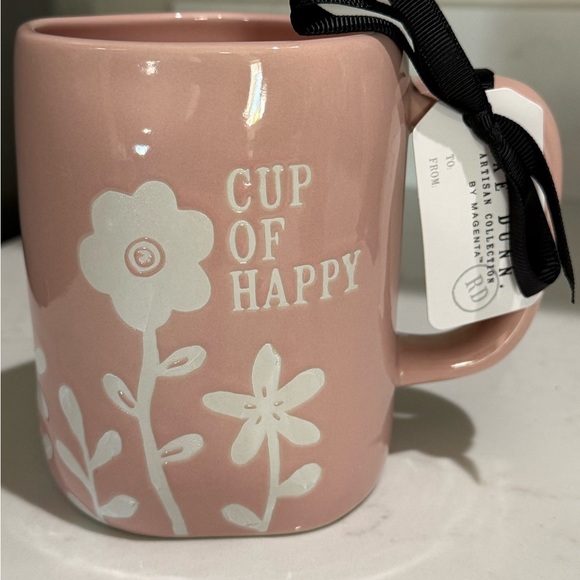Rae Dunn Other - Rae Dunn Pink Floral Mug - Cup of Happy